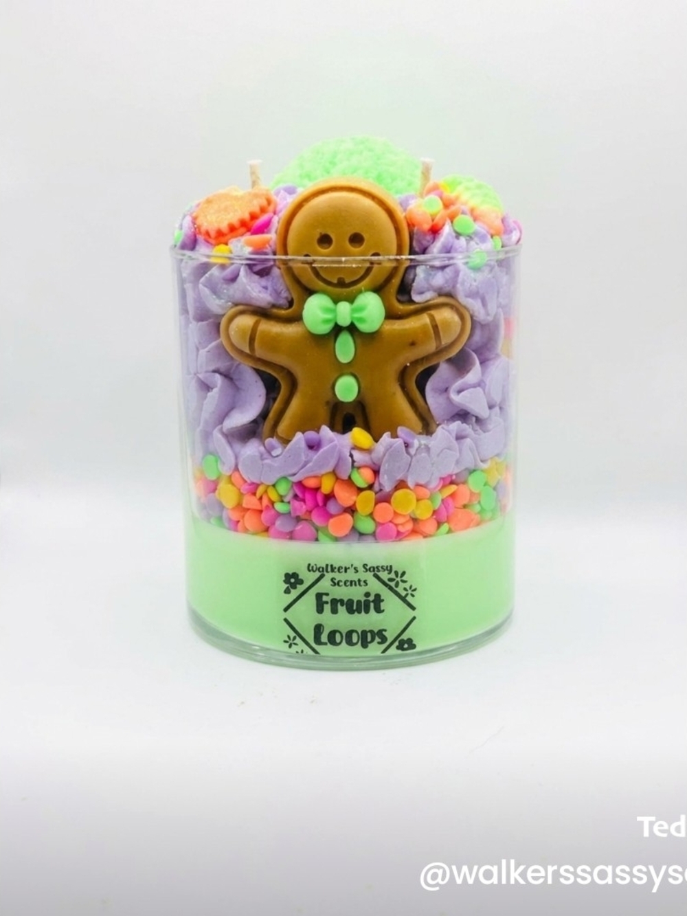 Candy Gingerbread Man Candle